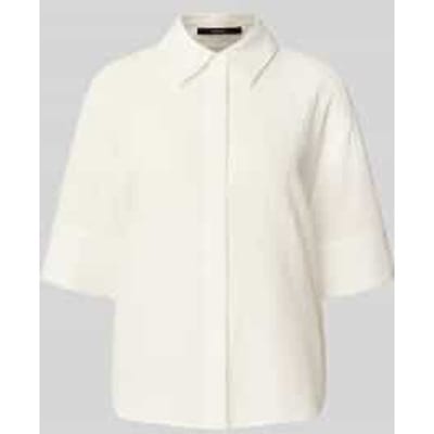Regular fit blouse met blinde knoopsluiting, model 'Zubliana'