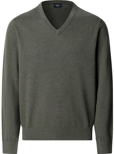 Hackett Hm7000115 Trui Met V-hals Groen L Man