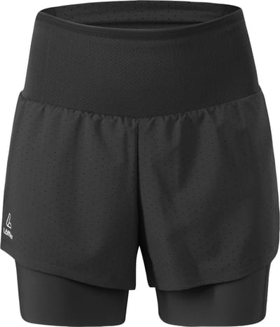 Loeffler korte hardloopbroek voor dames W Shorts 2in1 ASSL - Zwart -40