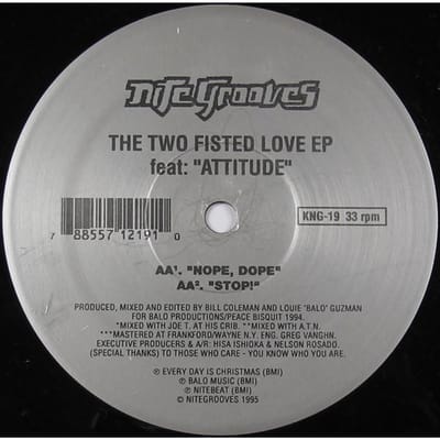 12-inch plaat LOUIE  BALO  GUZMAN & BILL COLEMAN - The Two Fisted Love EP KNG19 Nite Grooves 1995 VS Dance & Electronica Gebruikt