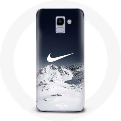 Hoesje voor Samsung Galaxy A8 2018 Nike Logo Sneeuw Winter