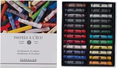 Set of dry pastels Sennelier 24 pcs basic shades