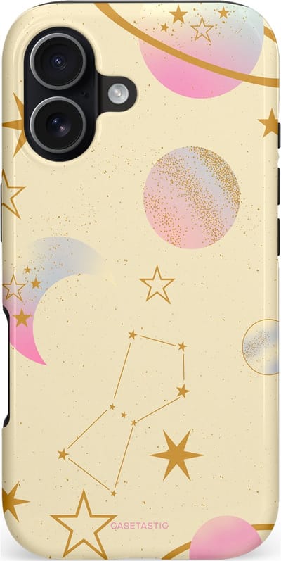 Casetastic hoesje geschikt voor Apple iPhone 17 - MagSafe - Dubbellaagse bescherming - Zomerse nacht - Fashion Case - Zand