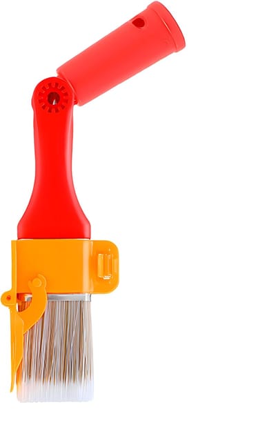 Verstelbare Verfkwast met Randgeleider – Professionele Latex Blokkwast voor Strakke Randen, Muur, Plafond en Hoeken Schilderen
