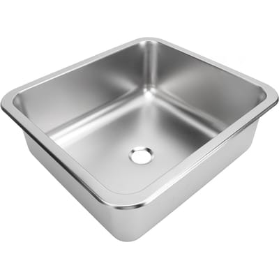 Évier de camping-car Acier inoxydable 304 Polyvalent Grande capacité Rectangulaire Évier de cuisine pour Caravane Camping-car Bateau Camping-car gray