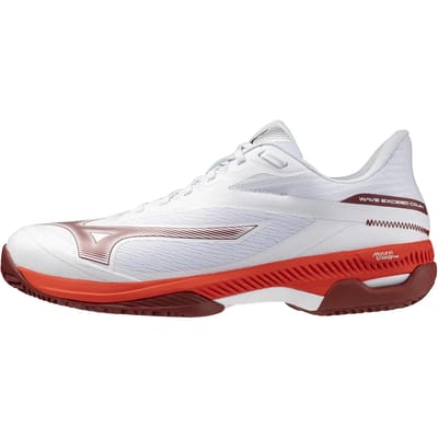 Mizuno Tennisschoen Padelschoen Wave Exceed Court CC Heren Wit Rood
