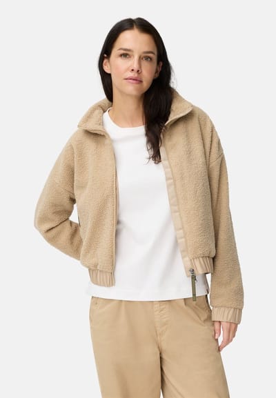 camel active Teddy Jas met opstaande kraag en tweewegsritssluiting - Maat - Kasjmierwomenswear-38