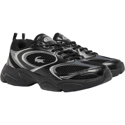 Lacoste Heren Storm 96 2K Gevoerde Platte Sneakers (Zwart)