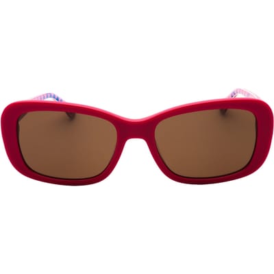 Love Moschino Fuchsia Roze Montuur Bruine Glazen Zonnebril