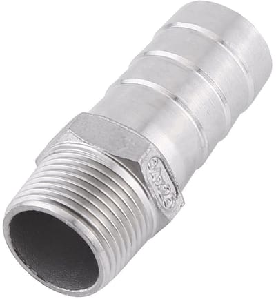 Dailygoods- Slangkoppeling Roestvrij Staal - Mannelijke BSPT Draad - Tuinslang Aansluiting - Diverse Maten - Lange Levensduur - Voor Water/Gas/Vloeistoffen - Slangconnector
