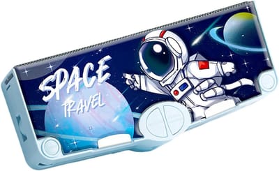 Multifunctionele Etui - Pennendoos Student - Schoolbenodigdheden Organiseren - Inclusief Schaar Puntenslijper - 245*85mm - Sterren Zeilen