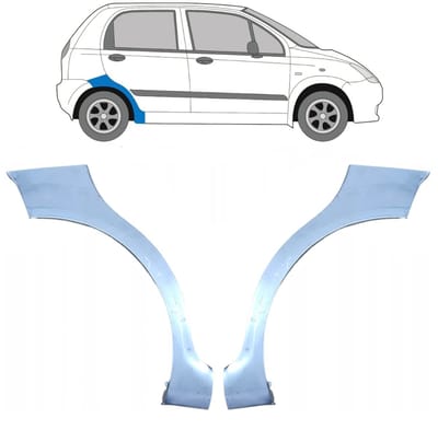 Reparatiepaneel achterspatbord voor Chevrolet Spark 2005-2010 / Links + Rechts