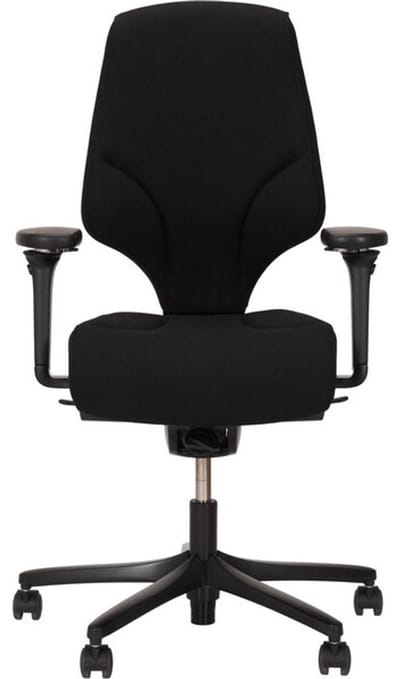 Bureaustoel Giroflex 64-7778 3578 Comfort - Stof Zwart - Voetkruis Zwart - 4D NPR Armleggers