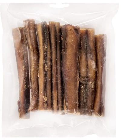 Bullepees 15cm 10 Stuks   - Premium kwaliteit - Hondensnacks - Kauwsnacks - Rund - Hondenbot - Pezen