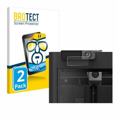 BROTECT - Screenprotector voor Bambu Lab P1S 3D Printer - Folie Beschermfolie transparant 2 Stuks