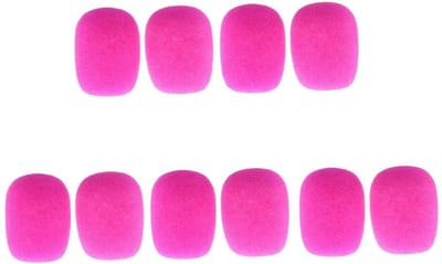 Cosensi - Mini Microfoon Windscherm 10 Stuks - Rood