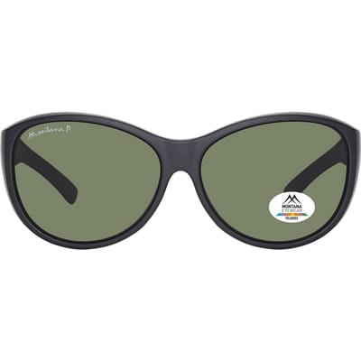 Montana Butterfly Womens Mat Zwart G15 Polarized FO8 Fit Over Glasses Zonnebril