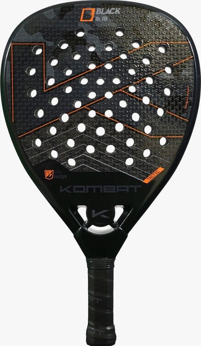 Kombat Padel - Padelracket Kombat Black MKIII - 3D carbon (diamant) - 2025 - aanvallend spel