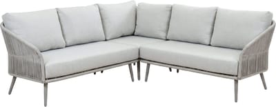 Hoek Loungebank Alezio | 3-delig | Beige & Camel