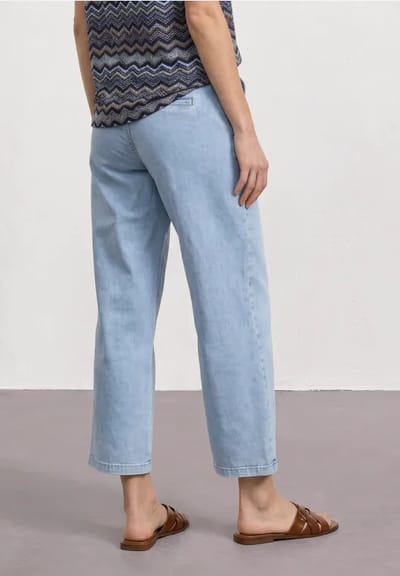 7/8 Mid Waist jeans culotte in Loose Fit