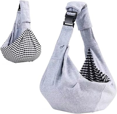 Draagtas voor Honden en Katten, Verstelbare Sling voor Kleine Honden tot 7,5 kg, Ideaal voor Buitenactiviteiten, Weekenduitstapjes en Wandeltours