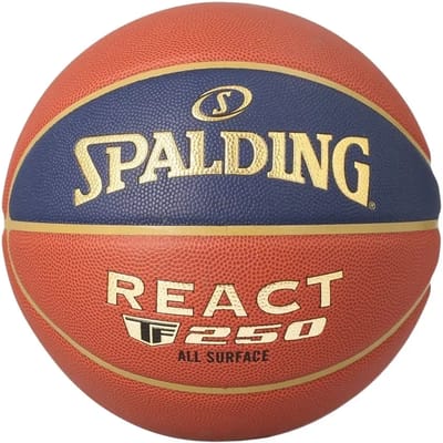 Spalding Lnb 22 React Tf-250 Composiet Indoor/Outdoor (Size 6) Basketbal Dames - Oranje / Marine | Maat: 6