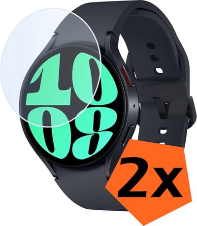 Screenprotector - Geschikt voor Samsung Watch 6 40 mm Screenprotector Bescherm Glas - Screen Protector Geschikt voor Samsung Galaxy Watch 6 (40 mm) Screenprotector Tempered Glass - 2 PACK