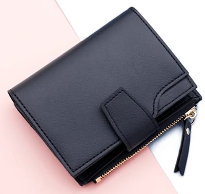Luxe Portemonnee & Pasjeshouder Voor 10 Pasjes I Creditcardhouder I Met Geldvak I Pasjes Houder I Wallet I PU Leer I Zwart