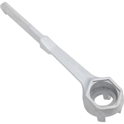 Bung Sleutel 10 Inch Aluminium Vat Plug Sleutel Vatopener Gereedschap voor 10 15 20 30 55 Gallon Bung Dop white
