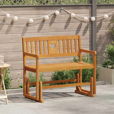 vidaXL - Tuin - Schommelbank - Naturel - 110 - x - 59 - x - 97 - cm - Massief - Acacia - Hout