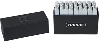TURNUS Nikkelen Letterstempels 4mm - Alfabet A-Z (331-004)