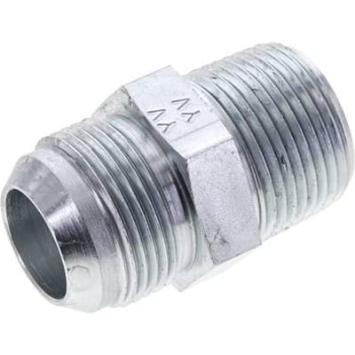 JIC  Dubbele Nippel UN 1-5/16''-12 X 1'' NPT Staal 140bar