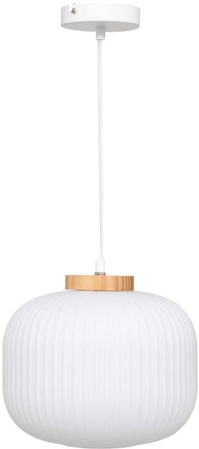 Atmosphera Hanglamp Travis - Ø25xH24cm - Wit