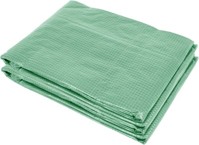 REDOM - Kasfolie - UV-Bestendig En Waterdicht - Met Oproldeur En Ramen - Polyethyleen - Groen - 300 X 300 X 200 Cm