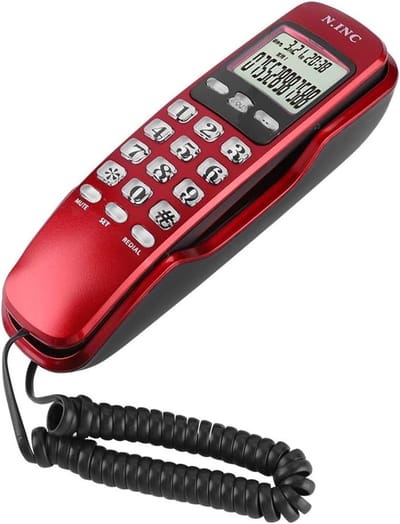 Vaste Telefoon - Bedrade Telefoon ID - Thuis Kantoor - DTMF FSK Display - 19.5 x 6 x 5.5 cm