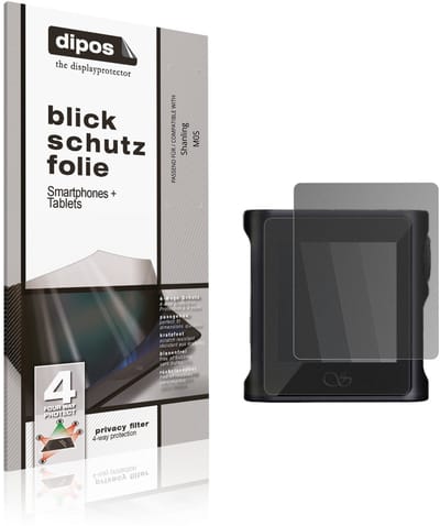 dipos – Matte Privacy Screenprotector geschikt voor Shanling M0S | Anti-Spy Beschermfolie