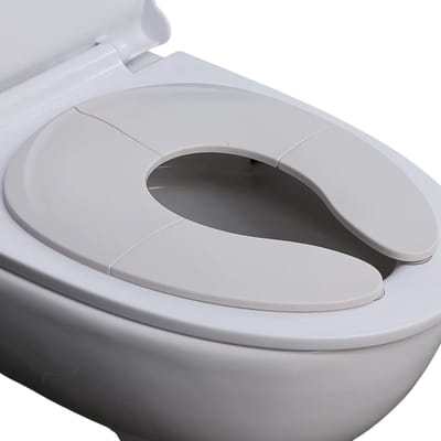 Draagbaar Opvouwbaar Potty Training Stoeltje – Toiletbril voor Kinderen, Zuignap Peuterstoel, Herbruikbaar Kinderpotje, Veilig en Comfortabel - Grijs