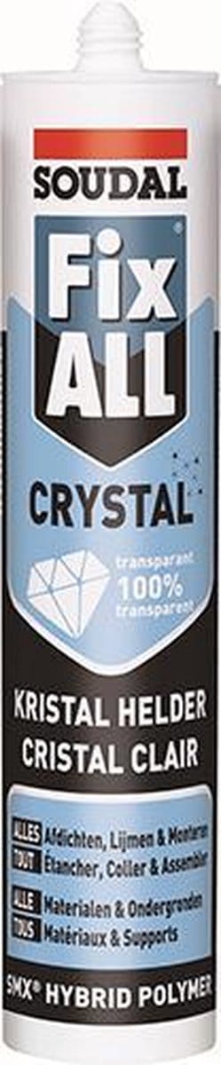 Soudal  Fix All Crystal transparant 290ml -12 STUKS