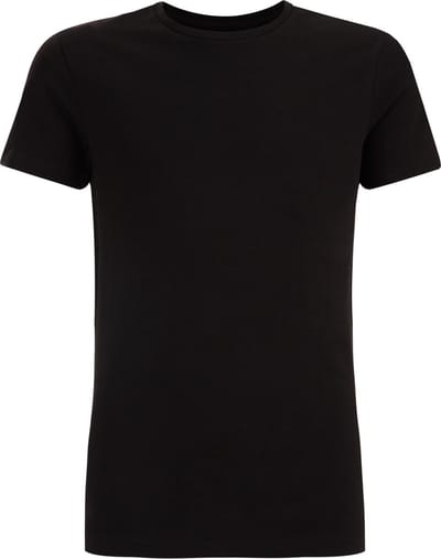 WE Fashion Jongens basic T-shirt met ronde hals van katoenmix