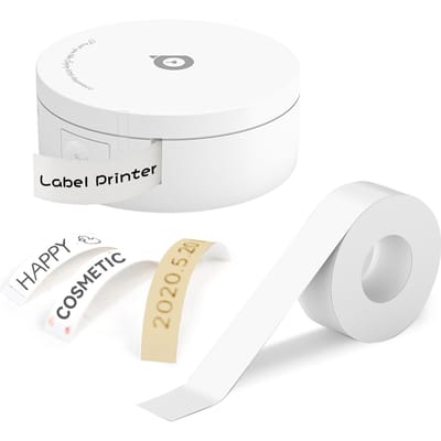 PeriPage L1 Plus étiqueteuse Mini imprimante thermique de poche tout en un BT Connect Prince Tag bricolage Date blanc