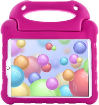 Just in Case EVA geschikt voor iPad 10.2 inch Hoes Case - Roze Schokabsorberend Kindvriendelijk
