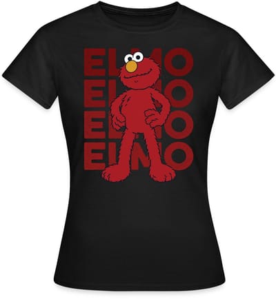Sesamstraat Elmo Pose T-Shirt Dames