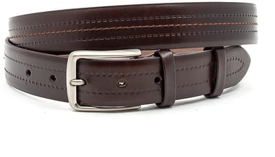 Vrijetijdsriem heren bruin - 3 cm breed - Leer - Jeans riem - Casual - Maat 90