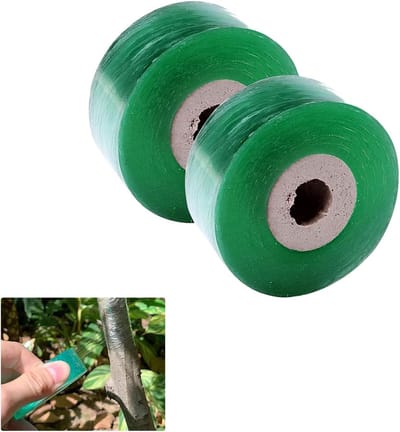 Afplaktape voor Fruitbomen 100m x 2cm - Zelfklevende Graftape voor Tuinieren, Snoeien en Vermeerderen