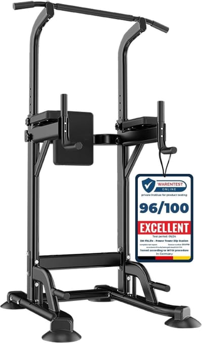 SCH® Pull Up Station - Fitness - Zwart- 100cm x 65cm x 230cm