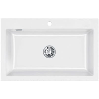 Systemceram Keradomo Mera 80 built-in sink with manual override, incl. tap hole 507001-12