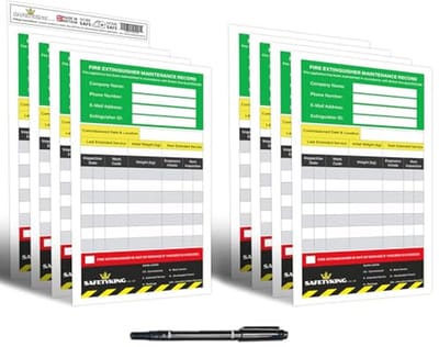 8-delige brandblusser onderhoudsrecordset voor veilig gebruik