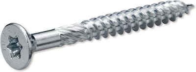 Homefix - Spaan-plaat-schroef. platkop.verzinkt.hout-schroef. bit poz- 3. 6.0 x 100 mm - 75 stuks.
