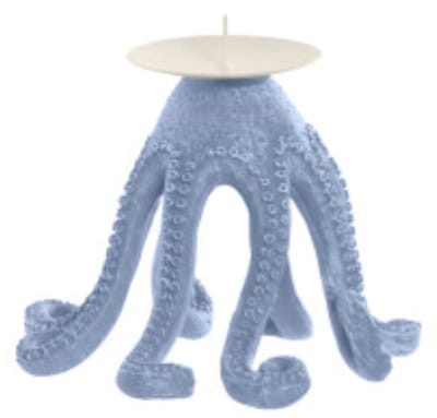 Octopus blauwe kandelaar - Item Int.