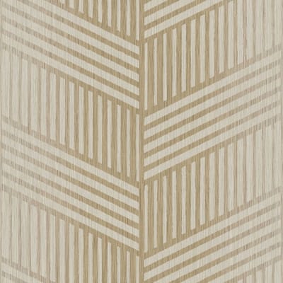 Behang met chevron strepenprint - Behang - Muurdecoratie - Wanddecoratie - Vliesbehang - Textum - 0,53 x 10,05 M.